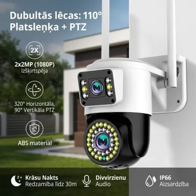 Wifi kamera ar akumulatoru HD 4K 1080P, videonovērošanas kamera ar ierakstu un..., video un drošības sistēmas sludinājums Rīgā 3