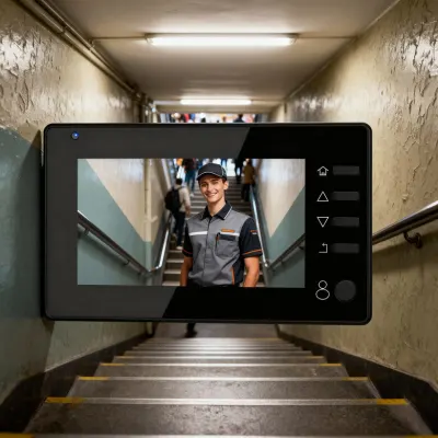 Door peephole with recording function, 4.1-inch monitor, doorbell (Photos and videos..., video and security systems ad in Riga 2
