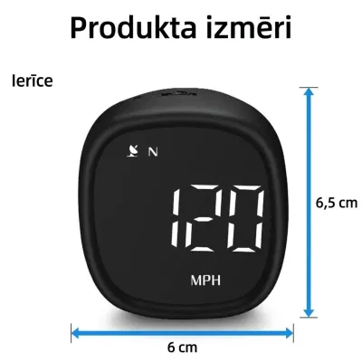GPS-HUD-спидометр для автомобилей с LED-дисплеем, сигнализацией превышения скорости, USB 5 В, черный, мебель и интерьер, освещение ad в Риге 4