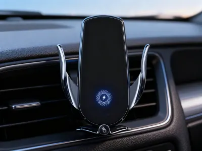 15W Qi Wireless Car Charger with Automatic Clip Phone Holder, accessories and smart devices ad in Riga 3