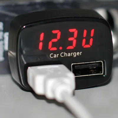 3-in-1 Car Multimeter, Thermometer, and USB Charger, 3.1A DC 12V, accessories and smart devices ad in Riga 7