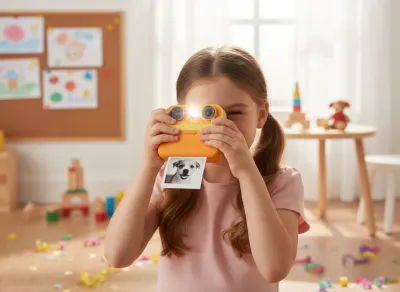 Children's digital camera with instant printing, dual lenses, and 1080p video, video and security systems ad in Riga 2