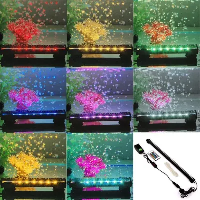 Underwater LED lighting for aquariums with bubbles, in various colors,  animal feed, products and services ad in Riga 2