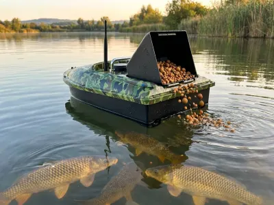 Fishing Boat with 500-meter Remote Control, 1.5-kg Capacity, LED Lighting, Bait..., furniture and interior, lighting ad in Riga 4