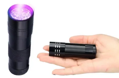 UV Flashlight with 9 LEDs, Ultraviolet Light, Portable Sports Accessory, sports activities, equipment, accessories ad in Riga 2