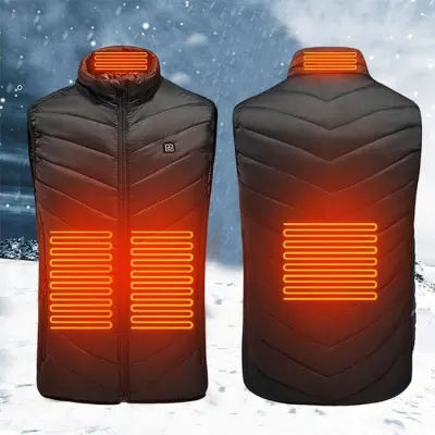 Apsildāmā veste ar USB unisex M izmērs medniekiem makšķerniekiem tūristiem, sporta nodarbības, inventārs, piederumi sludinājums Rīgā 2