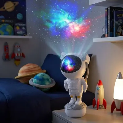 Zvaigžņu lāzera projektors XL 'Astronaut', ar tālvadības pulti, mēbeles un interjers, apgaismojums sludinājums Rīgā 4