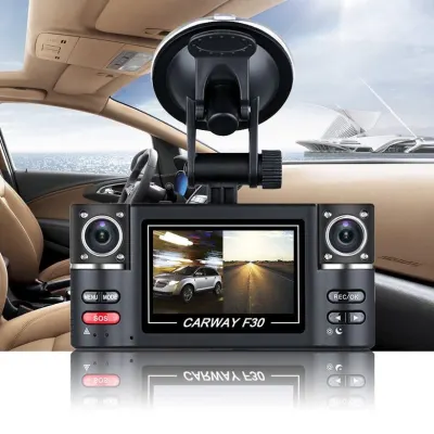 3-Camera Dash Cam with Interior and Rear Cameras, 1080p, video and security systems ad in Riga 1