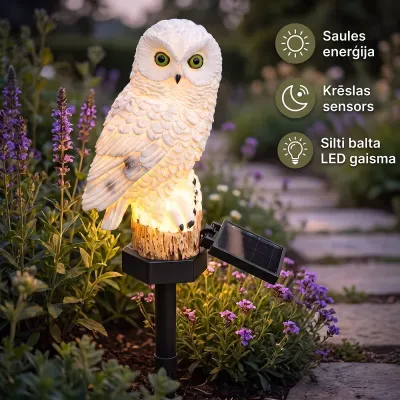 Saules LED dārza lampa pūces formā, 43 cm, mēbeles un interjers, apgaismojums sludinājums Rīgā 2