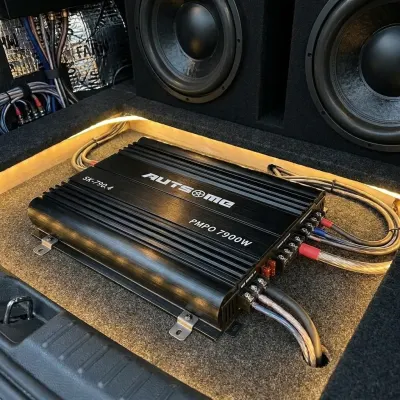 4-Channel 12V Audio Amplifier (4Ω, 3900W x 2 channels; RMS Power Output: 4Ω, 120W x 4 channels), tv and electronics ad in Riga 3