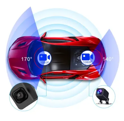12-inch Dash Cam with Mirror, GPS, Wi-Fi, 4K, 2 Cameras (3840×2160P), video and security systems ad in Riga 9