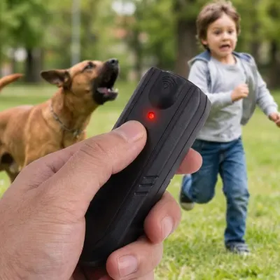 Ultrasonic dog repeller, animal feed, products and services ad in Riga 2