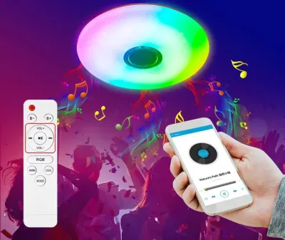 33-cm LED Ceiling Light with Bluetooth, furniture and interior, lighting ad in Riga 3