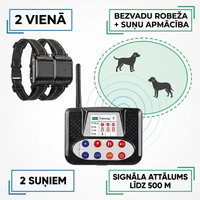 Training system for 2 dogs with a radio collar function – up to 500 m, tv and electronics ad in Riga 5