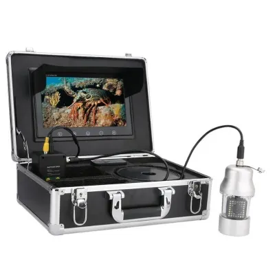 Underwater Camera with 10-Inch Screen, 360-Degree Rotation, 20-Meter Cable, 12V Battery, video and security systems ad in Riga 10