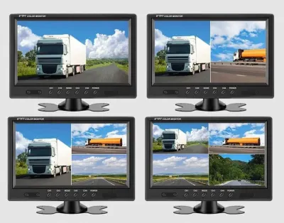 Automašīnas kameras 4gab ar Monitoru 9', 10-20m vadi, video un drošības sistēmas sludinājums Rīgā 5
