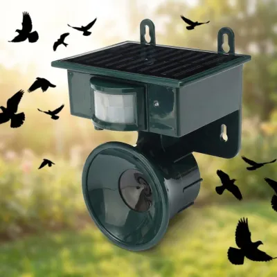 Ultrasonic and solar-powered repeller for cats, dogs, birds, and other animals,  animal feed, products and services ad in Riga 4