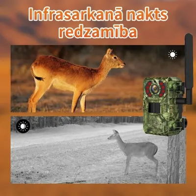 4G Hunter's Forest Camera with Solar Panel, 16MP, IP66, Night Vision, video and security systems ad in Riga 5