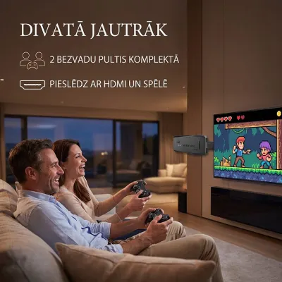 Retro Spēļu konsole 64Gb ar 10'000 spēlēm, 2 pultis, tv un elektronika sludinājums Rīgā 3