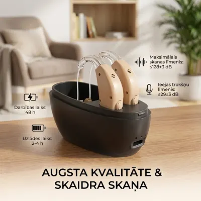 SmartHear Pro Bluetooth dzirdes aparāts abām ausīm lādējams skaņas pastiprinātājs..., tv un elektronika sludinājums Rīgā 3