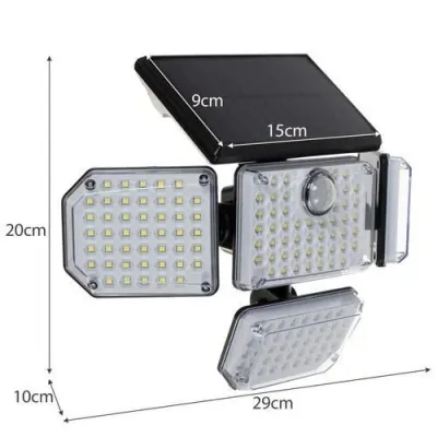Outdoor Lighting with a Solar Battery/Panel, Garden Night Light with Motion Sensor..., furniture and interior, lighting ad in Riga 6