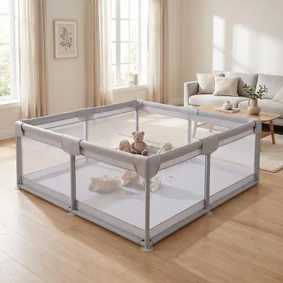 Bērnu sētiņa - manēža 200x200cm, pelēka, bērnu mēbeles sludinājums Rīgā 2