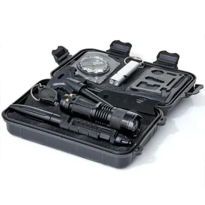 Survival kit (flashlight, hammer, whistle, knife, compass, etc.), furniture and interior, lighting ad in Riga 4