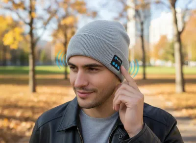 SALE - Wireless Bluetooth hat with built-in headphones and microphone (USB..., accessories and smart devices ad in Riga 2