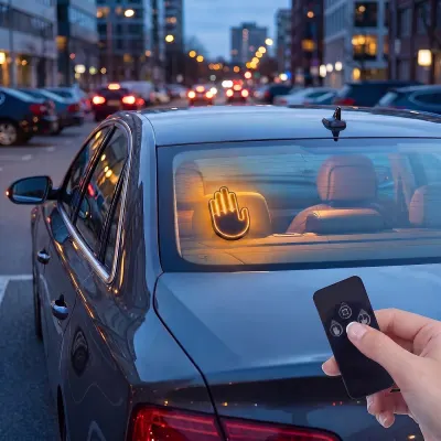 LED gesture sign for a car with a remote control, toys ad in Riga 2