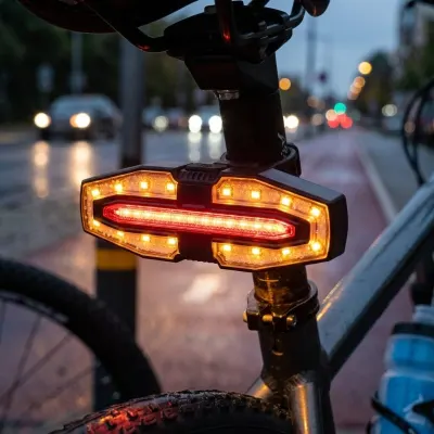 Bicycle Rear Light with Turn Signals, sports activities, equipment, accessories ad in Riga 2