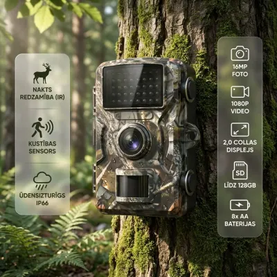 Mini Forest Camera (16MP, LCD screen, photo/video) game camera, video and security systems ad in Riga 1