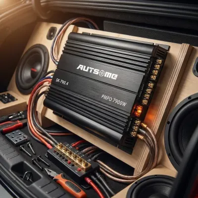 4-Channel 12V Audio Amplifier (4Ω, 3900W x 2 channels; RMS Power Output: 4Ω, 120W x 4 channels), tv and electronics ad in Riga 8