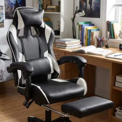 Computer chair for studying, a comfortable chair for students, furniture and interior, lighting ad in Riga 2