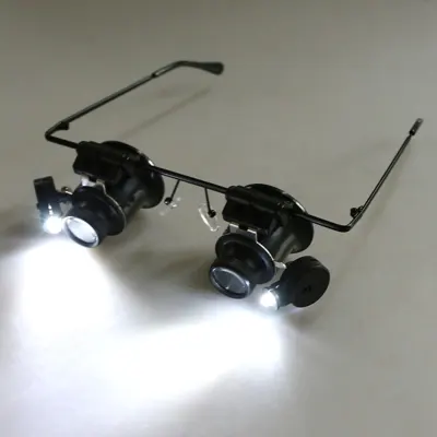 Glasses with 20x magnification and LED lighting, furniture and interior, lighting ad in Riga 7