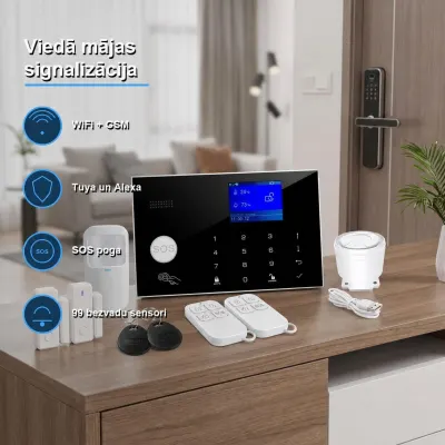 Home security system with Wi-Fi and 4G; calls your phone in the event of an alarm, video and security systems ad in Riga 2