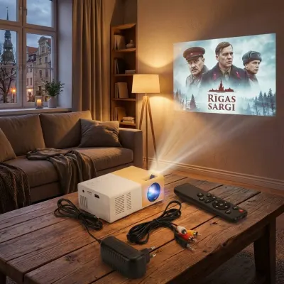 Video projektors ar Android Wifi Bluetooth, tv un elektronika sludinājums Rīgā 3