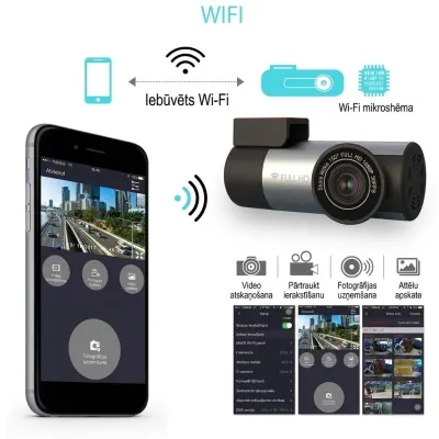 Auto Video Reģistrators 150g (WIFI FULL HD 1080P Super Mini, ieraksts skatāms..., video un drošības sistēmas sludinājums Rīgā 2