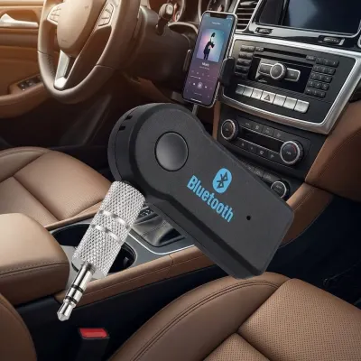 Bluetooth AUX adapteris automašīnām FM transmiteris ar 3.5mm savienotāju, aksesuāri un viedierīces sludinājums Rīgā 5