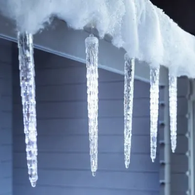 Ice string lights (50 cm icicles, 8 pieces, white), furniture and interior, lighting ad in Riga 2