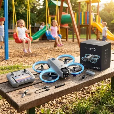 Дрон GT3 MAX 8K FPV с двумя камерами, Wi-Fi 5G и системой обхода препятствий в трёх направлениях, видеонаблюдение и системы безопасности ad в Риге 1