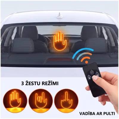 LED gesture sign for a car with a remote control, toys ad in Riga 1