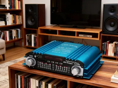 Hi-Fi 350W Audio Amplifier, 4 Channels, FM Radio, USB, tv and electronics ad in Riga 3
