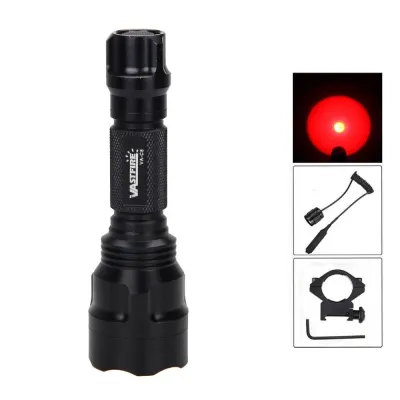Hunting flashlight with RED light. Set includes: Flashlight, battery, charger,..., furniture and interior, lighting ad in Riga 3