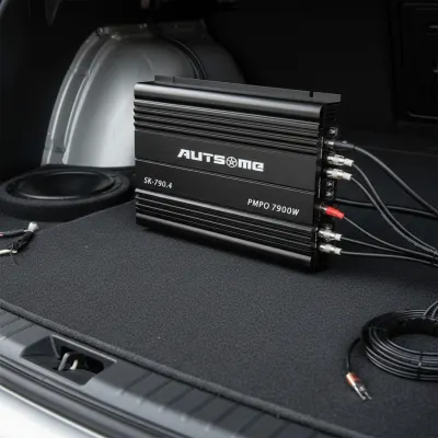 4-Channel 12V Audio Amplifier (4Ω, 3900W x 2 channels; RMS Power Output: 4Ω, 120W x 4 channels), tv and electronics ad in Riga 2