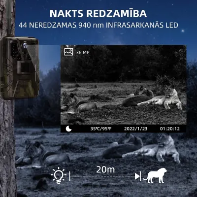 Suntek HC-910Pro 4G Game Camera with 4K Live Streaming, 36 MP,  animal feed, products and services ad in Riga 7