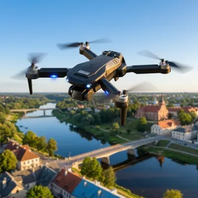 FlexCam 1800 Pro drone with a 90-degree camera and Wi-Fi control, video and security systems ad in Riga 1
