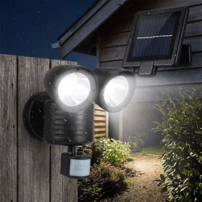 LED Floodlight with Motion Sensor and Solar Panels, furniture and interior, lighting ad in Riga 3