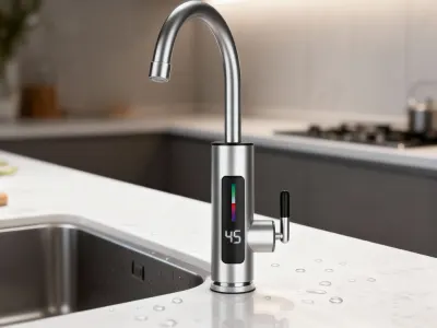 3000W Electric Water Heater/Faucet with Digital Display, home appliances ad in Riga 4