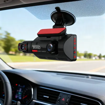 Car dashcam with 2 cameras (1080P, HD, front and rear cameras with 2 lenses..., video and security systems ad in Riga 3