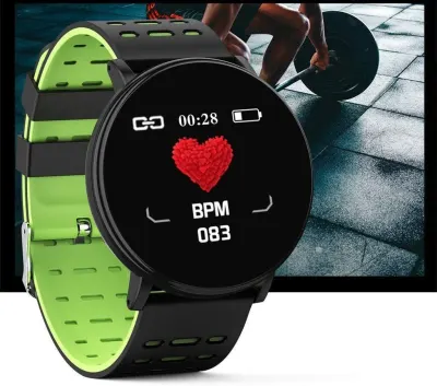 Viedā rokassprādze ID119 Plus Bluetooth 4.0 sirdsdarbiba miega monitors silikons, video un drošības sistēmas sludinājums Rīgā 9
